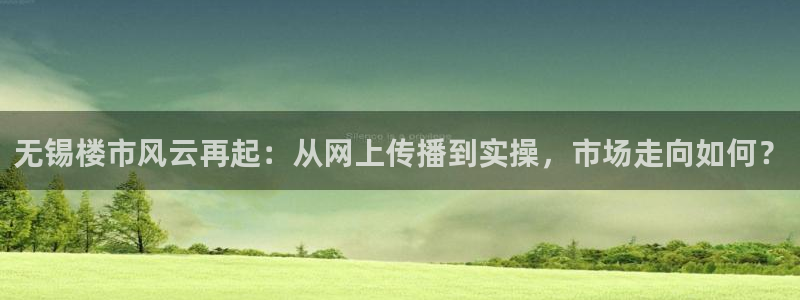 新宝5测速登录：无锡楼市风云再起：从网上传播到实操，市场走向