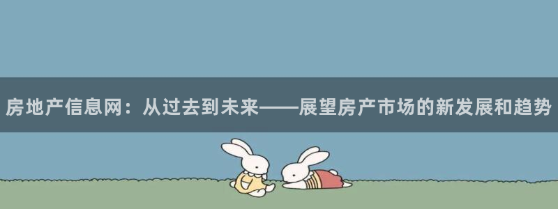 新宝5登录注册：房地产信息网：从过去到未来——展望房产市场的
