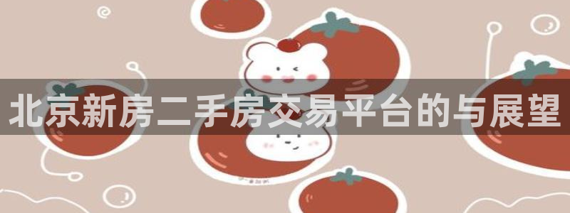 新宝5蒋74OOO5：北京新房二手房交易平台的与展望