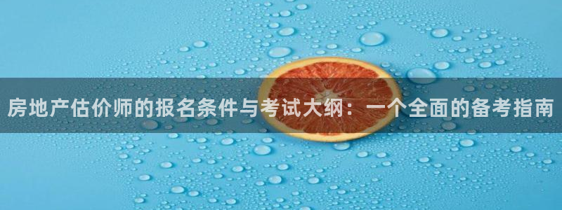 新宝5平台注册公司：房地产估价师的报名条件与考试大纲：一个全