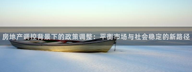新宝5官方网站：房地产调控背景下的政策调整：平衡市场与社会稳