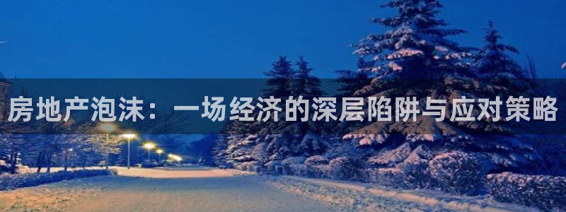 新宝娱乐5：房地产泡沫：一场经济的深层陷阱与应对策略