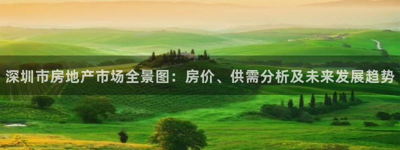 新宝5app：深圳市房地产市场全景图：房价、供需分析及未来发