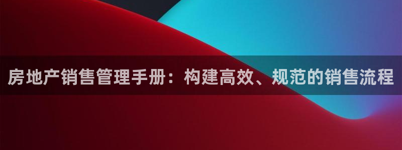 新宝5电脑：房地产销售管理手册：构建高效、规范的销售流程