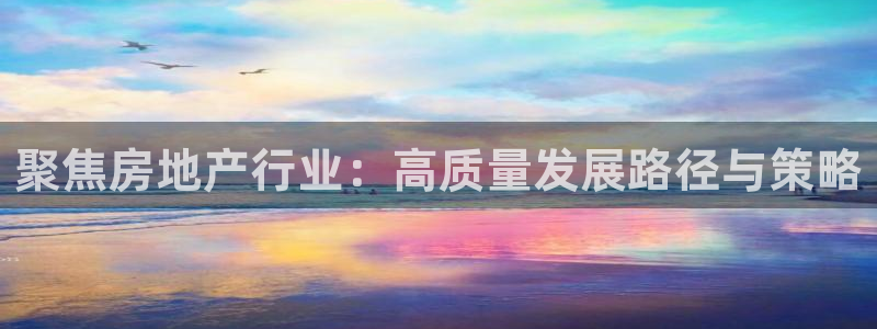 新宝5唯一：聚焦房地产行业：高质量发展路径与策略