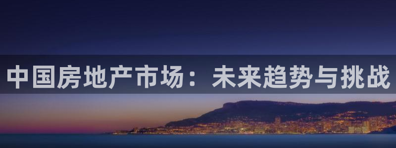 新宝5总代：中国房地产市场：未来趋势与挑战