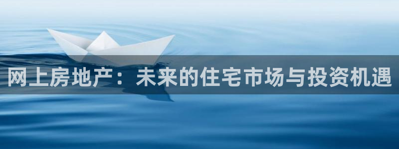 新宝5平台注册资金：网上房地产：未来的住宅市场与投资机遇